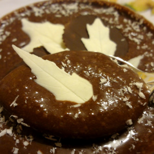 Листья из шоколада для декора десертов