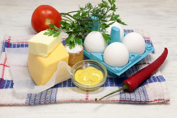 Омлет с сыром в духовке - ингредиенты