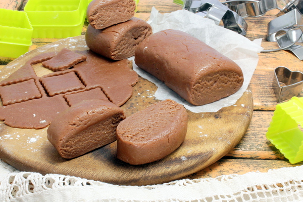  Шоколадно песочное тесто с какао