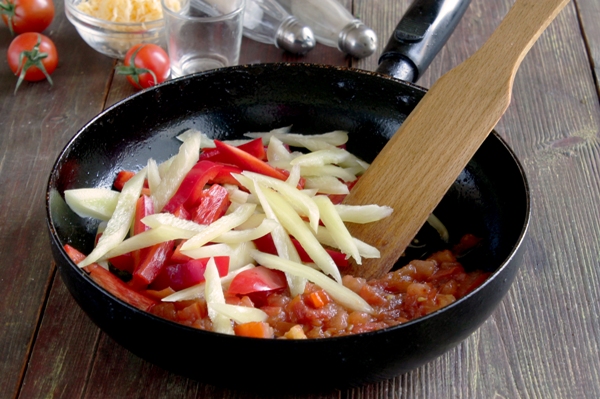 Спагетти с овощами - шаг 4 
