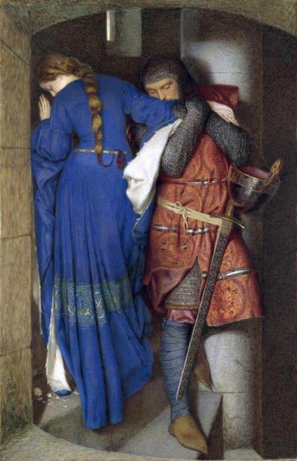  Хеллелила и Хильдебранд: встреча на башенных ступенях, 1864. Фредерик Уильям Бертон. Национальная галерея Ирландии, Дублин