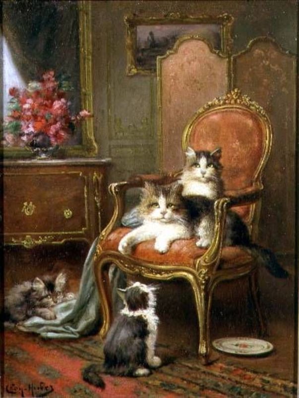 Любимый стул. Леон Хубер (1858-1928), французский художник