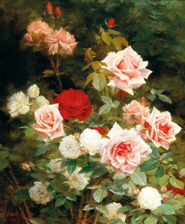  Розарий, 1902. Гюстав Бьенвету (1850-1916), французский художник