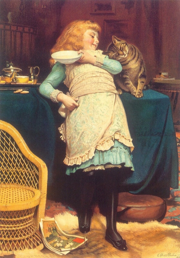  Уговаривать - лучше, чем дразнить. Чарльз Бертон Барбер (1845 - 1894 ), английский художник