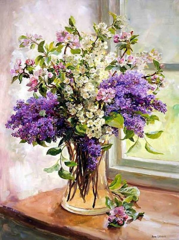 Весенний букет. Энн Коттерилл (1933-2010), британская художница