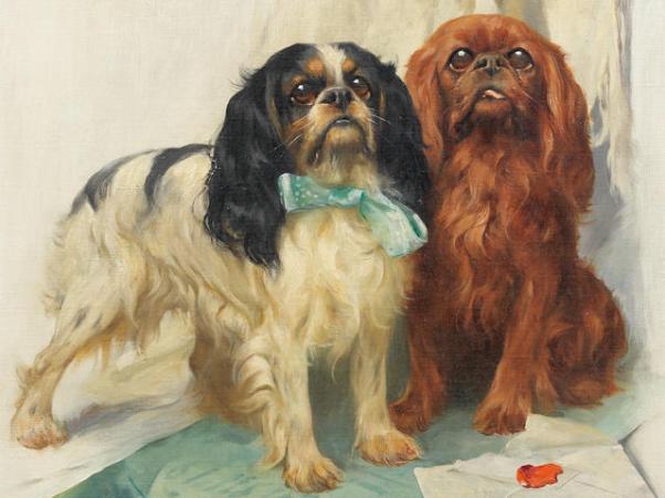 Друзья по переписке. Холст, масло, 56,5 х 36 см. Артур Вардль (1860-1949), британский художник.