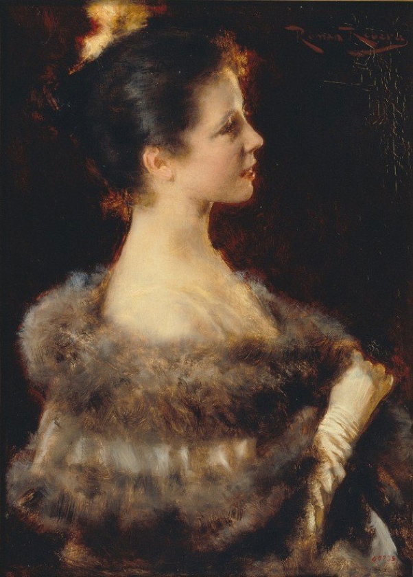 Дама в вечернем платье, 1893. Роман Рибера Сирера
